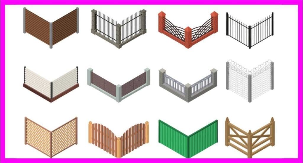 types of fences